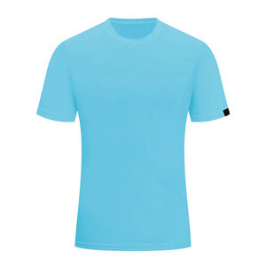 เสื้อยืดผ้าฝ้ายสำหรับผู้ชายและผู้หญิงเสื้อครอปแขนสั้นปรับแต่งได้คอกลมสีทึบปรับแต่งสีได้เหมาะกับชายและหญิง - Product Image 2