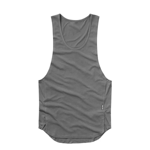 Hot Selling Custom Logo Design Men's Gym Tank Top Casual Polyester Singlet for Training Knitted Weaving <b>Method</b> Made in - Product Image 6