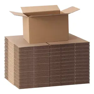 中小企業のパッキング用の7x5x4配送ボックス、配送用の白い段ボールメーラーボックス