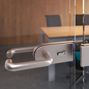 Poignées de serrure de porte en verre en forme de U en acier inoxydable Emuca - Product Image 2