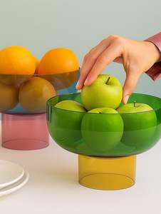 Western Style Polished Resin Platter Indian White Swirl Salad Plate Fruit Bowl <b>Party</b> High Quality Elegant Food Grade - Product Image 4