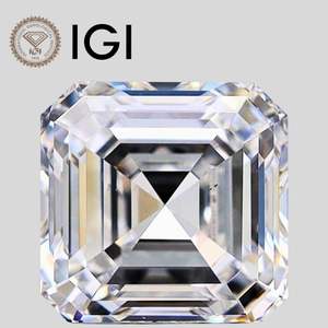 Diamante de Laboratorio Asscher de 5 Quilates, Corte Asscher, Claridad VVS1, Color D, Certificado IGI - Product Image 1