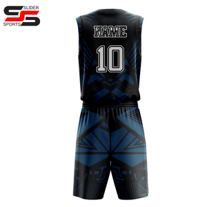 Kit d'uniforme de basket-ball Uniformes de basket-ball sublimés Maillots Shorts Broderie Tackle Twill Uniforme de basket-ball pour hommes - Product Image 3