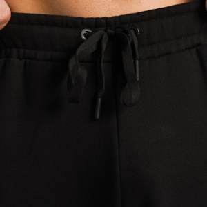 Pantalon de jogging Hyper Joggers - 100% coton noir, coupe régulière, style évasé, en molleton bouclette avec logo personnalisable et décoration plissée - Product Image 5