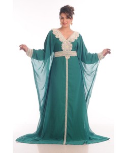 ชุดเดรสชายหาดยาวถึงพื้นสำหรับผู้หญิงสไตล์โมร็อกโกอิสลามชุดเดรสแขนยาวระบายอากาศได้ดีทันสมัย - Product Image 1