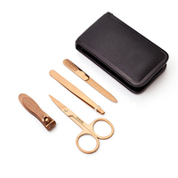 Coupe-ongles professionnel en or Rose, ensemble de manucure en acier inoxydable, outils de pédicure, Kit de toilettage pour femmes