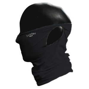 Masque facial cagoule noir et blanc unisexe, réglable, respirant, imperméable, en polyester, pour adulte, avec circonférence de tête ajustable - Product Image 3