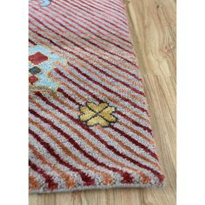 Tapis en laine et soie de bambou noué à la main Weaver Art Reserve gris et noir, motif géométrique pour usage domestique - Les-5074 - Product Image 4