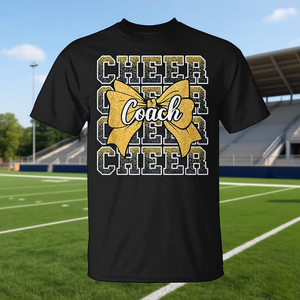 เสื้อยืดสีเหลืองสุดเท่สำหรับคุณพ่อโค้ช ฉลองวันพ่อ ของขวัญส่งเสริมการขายธีมกีฬาสำหรับคุณพ่อ - Product Image 3