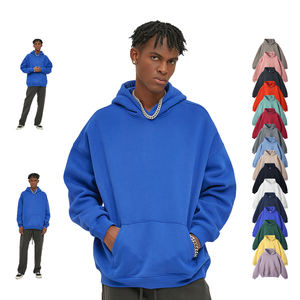 Sweat-shirt à capuche surdimensionné de haute qualité, personnalisé, en coton lourd, pour hommes - Product Image 1