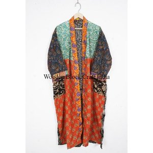 Elegante y Cómoda Bata de Dormir de Seda Floral para Mujer, Manga 3/4, Cuello en V, Transpirable, Kimono para Primavera/Invierno/Verano - Product Image 4