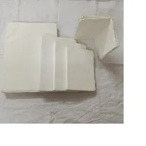 Özel yapılmış deckle boş dolum dergiler kullanılarak yapılan pamuklu bez el yapımı kağıtlar çeşitli boyutu 4*6 inç