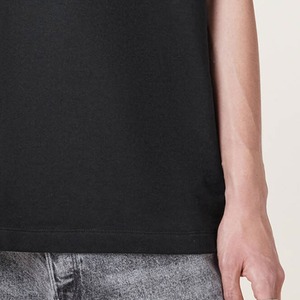 T-shirt décontracté ample à manches courtes pour homme, grande taille, respirant, teint en pièce, 100 % coton, jersey écologique - Product Image 3