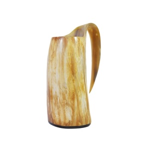 แก้วมักควายธรรมชาติสไตล์นางฟ้าออกแบบโลโก้ได้เองสำหรับดื่มกาแฟเบียร์ - Product Image 2