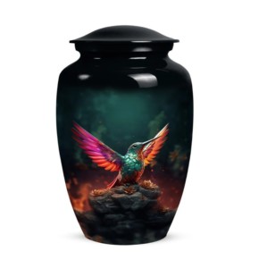 โกศบรรจุอัฐิอะลูมิเนียมลายพระอาทิตย์ขึ้น ขายส่งโกศโลหะราคาถูก อุปกรณ์งานศพ โกศสำหรับผู้ใหญ่ - Product Image 3