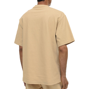 Camiseta en blanco de gran tamaño 220G 100% algodón para hombre, Color personalizado, transpirable, ecológico, ropa informal de verano de talla grande al por mayor - Product Image 4