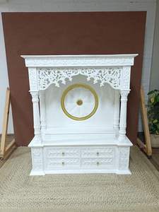 Templo Mandir de Mármol Pulido Hecho a Mano al por Mayor para Uso Doméstico, 120x120 cm, Modelo con Patrón, de Proveedor de India - Product Image 2