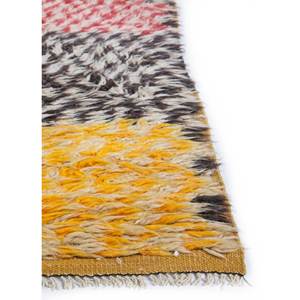 Alfombras de Lana Anudadas a Mano Zuri, Estilo Kilim Rojo y Naranja, Patrón Abstracto para Entrada de Casa, Pasillo Rectangular 9x12-Pae-1652 - Product Image 4