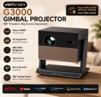 Nouveau projecteur LED portable 2026 pour cinéma familial, projecteur de streaming G3000, meilleur que le projecteur laser
