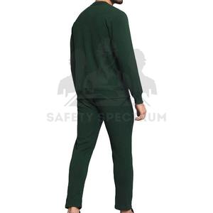 Chándal Ligero de Invierno para Hombre, Cuello Redondo, Ecológico, Transpirable, de Secado Rápido, Casual, Sólido, con Logotipo Personalizado en la Parte Delantera y Cintura Elástica - Product Image 2