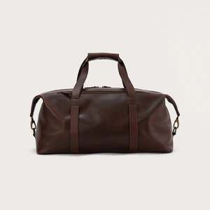 Bolsa de Lona de Cuero Marrón Dale con Cierre de Cremallera de 7 Pulgadas, Estilo Deportivo y a la Moda - Product Image 3