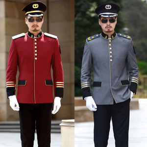Venta al por mayor OEM Hotel Uniforme Portero Doorboy Ropa de Trabajo Hombres Concierge Vestíbulo Recepción Hotel Uniforme - Product Image 2