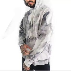 Sudadera con capucha para hombre de calidad superior al por mayor 100% algodón lavado ácido ropa de calle transpirable diseño personalizado para invierno patrón sólido - Product Image 3