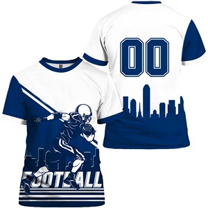 Camiseta gráfica final de fútbol americano 2024 para hombre, ropa de manga corta con nombre personalizado para fanáticos, opción de talla grande diseñada para estadounidenses - Product Image 2