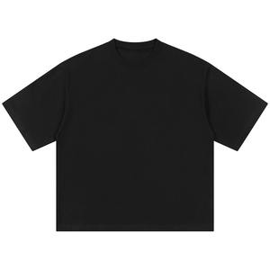 220g Cropped <b>Box</b> Manufacture t Shirt 240gsm <b>Drop</b> Shoulder Heavy T-shirts Men Boxy Fit T Shirt Vintage Wash - Product Image 1