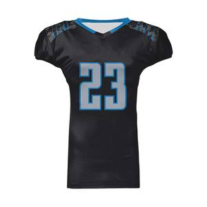 Maillot de football américain personnalisé en jersey de polyester robuste, taille XL pour jeunes, haute qualité, respirant, manches courtes, taille plus, vierge - Product Image 3