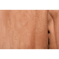 Chaqueta de Piel Genuina de Oveja Sherpa Shearling Para Hombre con Forro de Piel Sintética de Zorro Transpirable con Cremallera Tejida Estilo Aviador Tallas Grandes Cálida