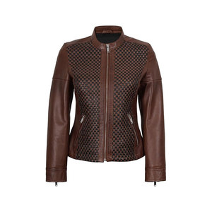 Veste en cuir vintage noire pour homme, style hiver, fermeture éclair, polyester/coton, lavage vintage - Pakistan - Product Image 2