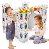 Pädagogische Zeichnung Pappe Malerei Papier Schloss 3D DIY Spielzeug Gekritzel für Kinder