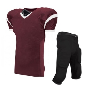 Uniformes de equipo de fútbol americano juvenil de alta calidad, Jersey y pantalones cortos con logotipo cosido con patrón de números para el partido de la Copa Mundial - Product Image 4