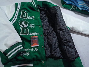 Veste universitaire unisexe en cuir et laine de qualité supérieure, veste universitaire unisexe, patchs personnalisés, veste de baseball, veste de lettreman - Product Image 6