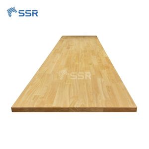 Encimera de Madera de Hevea Transparente de 25x1.5x96 Pulgadas, Encimera Moderna para Cocina/Island de Estilo Rústico - Fabricada en Vietnam por SSR VINA - Product Image 2