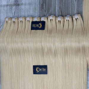 Extensiones de Cabello Humano Vietnamita de la Marca Sun Hair Company, Color Rubio 613, Alineadas con la Cutícula, Doble Trama, Cabello Virgen para Pelucas - Product Image 1
