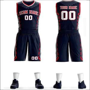 2024 personnalisé été basket-ball uniforme usine en gros respirant pur coton imprimé cousu vêtements porter - Product Image 1