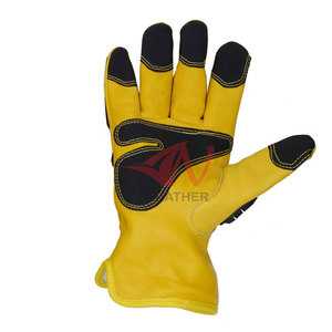 Gants de protection en cuir et TPR pour hommes, pour ateliers industriels et travaux professionnels - Product Image 6