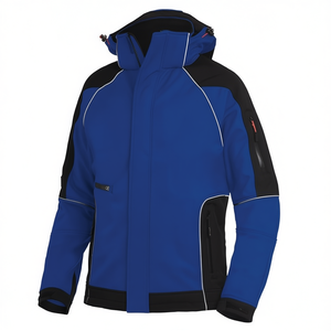 WALTER Royal/<b>Black</b> Size L Softshell Jacket for Hiking Dry <b>Sack</b> Gear - Product Image 2