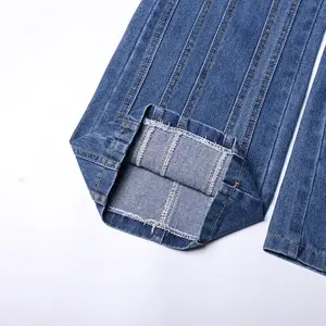 2023 Wholesale Fast Shipping Western Pattern Clothing High Rise Flare Denim <b>Jeans</b> <b>Women</b> <b>Jeans</b> Flare Denim <b>Jeans</b> - Product Image 6