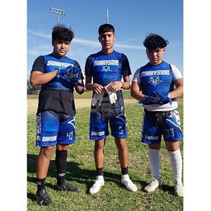 Construcción de nailon duradera a prueba de sudor de secado rápido 7 en 7 uniformes de fútbol americano corte Atlético clásico 7 en 7 uniformes de fútbol - Product Image 6