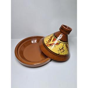 Tajine marocain authentique fait main en céramique, pot de cuisson traditionnel pour four et cuisinière, résistant à la chaleur, écologique pour cuisines - Product Image 1
