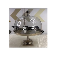 Soporte para Pastel de Aluminio Ecológico de la Mejor Calidad con Cubierta de Vidrio, Personalizable, Diseño Fantástico, Accesorios para Servir Pasteles