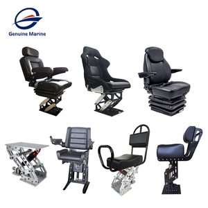 Sièges de capitaine de <span class=keywords><strong>bateau</strong></span> de luxe en aluminium et acier inoxydable, confortables, avec suspension et amortissement des chocs - Product Image 6