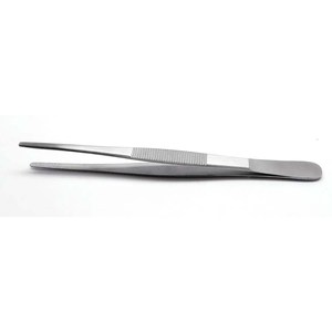 Pinzas de pulgar de acero inoxidable con punta dentada de 5,5 pulgadas y 1,8 cm, instrumentos quirúrgicos manuales para base de tejido de herida - Product Image 2