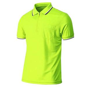 <b>Zip</b> <b>Up</b> <b>Men's</b> Casual Short Sleeve Knitted Zipper Polo Collar Tee <b>Shirt</b> Sportswear Summer Pullover Custom Logo Design Casual Wear - Product Image 2