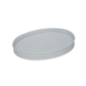Plateaux de service de forme ovale de conception moderne fournitures en vrac en métal de qualité industrielle pour la maison hôtel mariage restaurant décor - Product Image 1