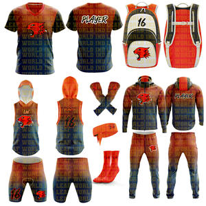 2024 personalizado 7 en 7 bandera conjuntos de fútbol americano Jersey personalizado sublimado compresión bandera 7V7 en 7 uniformes de fútbol Paquete de Oferta - Product Image 1