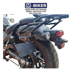 Support de plaque d'immatriculation horizontal en acier inoxydable pour motos Rebel 250/300/500/1100/Vulcan 650 et cadres, design Cyberpunk - Product Image 6